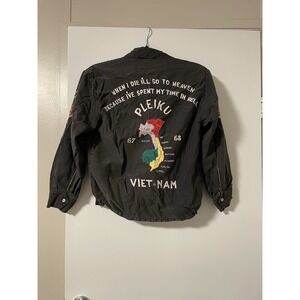 Vintage Kids 1967 1968 PLEIKU Vietnam Souvenir Tour Jacket